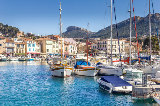 The port of Cassis, south of France The port of Cassis, south of France france village blue sky stock pictures, royalty-free photos & images