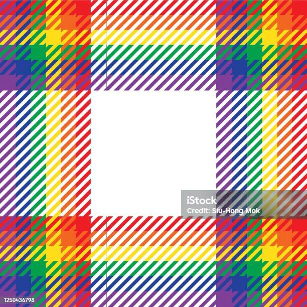 Rainbow Plaid Tartan Checkered Seamless Pattern Stock Illustration -  Download Image Now - Abstract, Asymmetry, Backgrounds - iStock