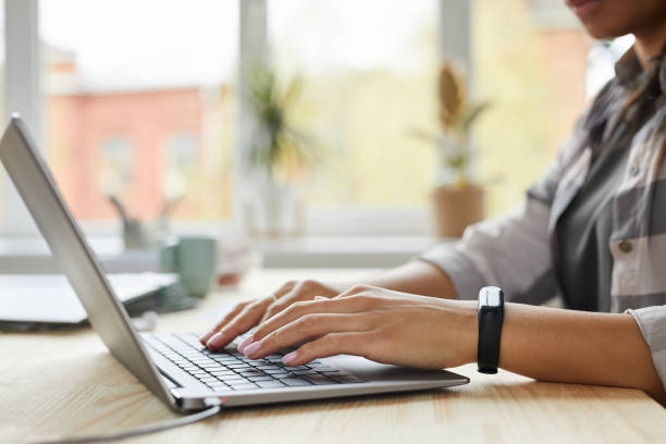 istock Woman Working from Home Close Up 1250439769