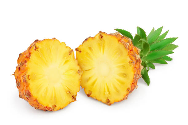 istock pineapple half isolated on white background with clipping path and full depth of field 1250440635