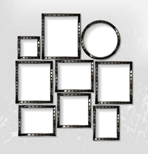istock Photo or picture art on vintage wall 1250446875