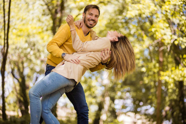 istock Your jokes crack me up babe. 1250447158