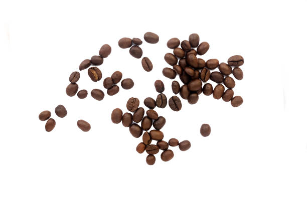 istock Coffee beans. Isolated on a white background. 1250449893