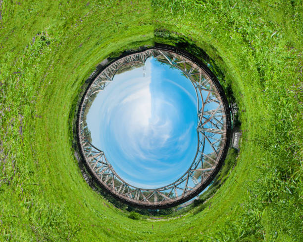 istock Steel bridge across the river 1250451804