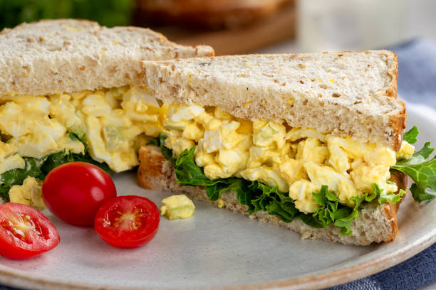 istock Egg Salad Sandwich on Whole Grain Bread 1250456778