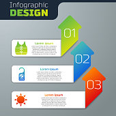 istock Set Life jacket, Please do not disturb and Sun. Business infographic template. Vector 1250457839
