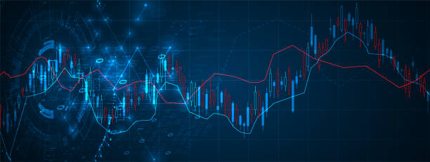 istock Financial trade concept. Stock market and exchange. Candle stick graph chart. 1250458157