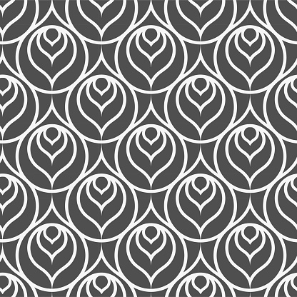 Continuous Patterns Repeat Elegant Graphic 1920 Decor Texture Repetitive Wave Vector ...