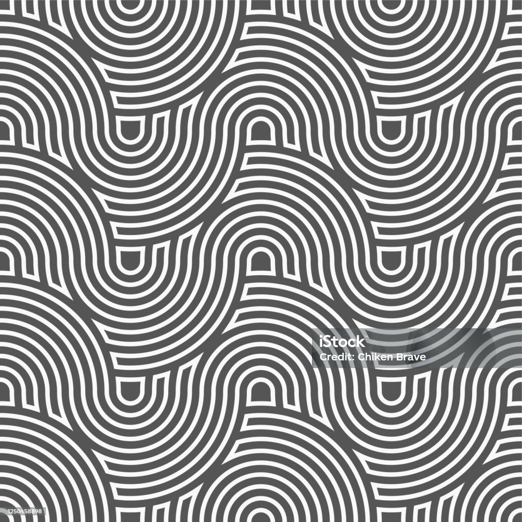 Pattern Repete Sequence Ripple Repeat Geometric Graphic Ripple Deco Pattern Repetitive Classic Vector ...