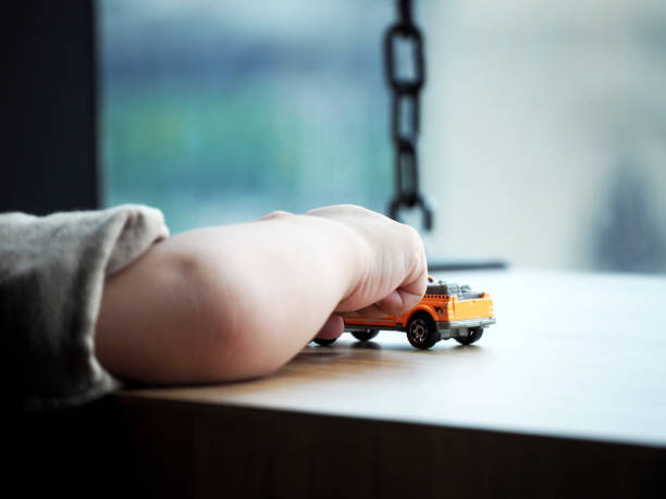istock Cute baby boy playing with toys ,funny 1250463216