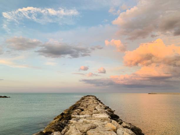 istock Footbridge over the sea 1250465441