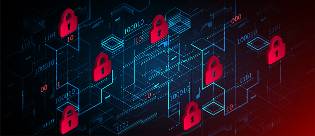 Protection Background Technology Security Encode And Decrypt Stock ...