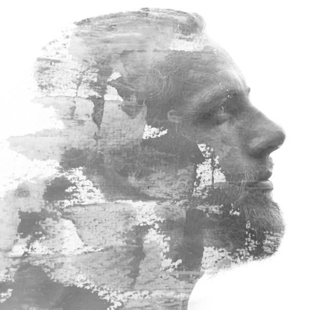 istock Paintography. A portrait combined with a painting 1250472971