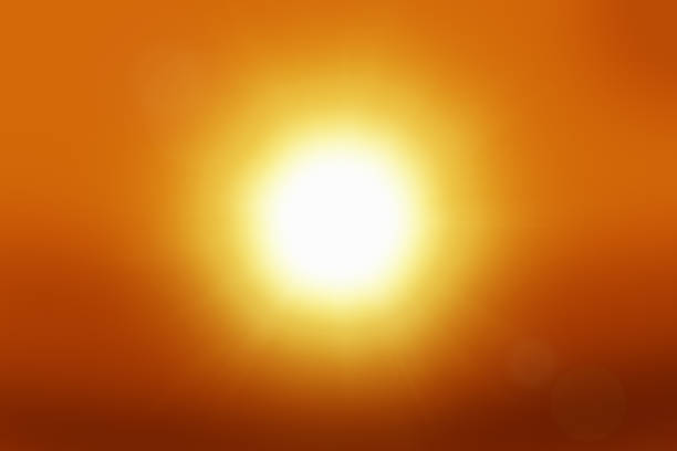 istock Dazzling sun in a clear sky 1250473702