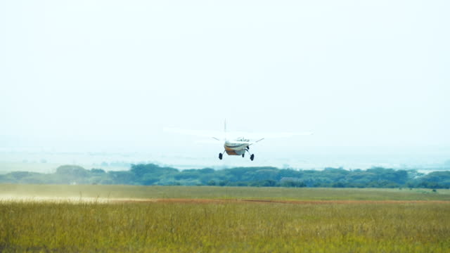 Airplane Take Off Dirt Runway