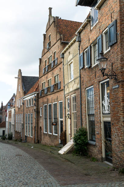 istock Historic buildings on the Bergstraat in Deventer. 1250480027
