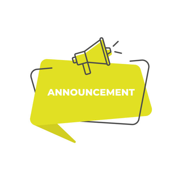důležité oznámení speech bubble icon vector design. - mluvený projev událost stock ilustrace