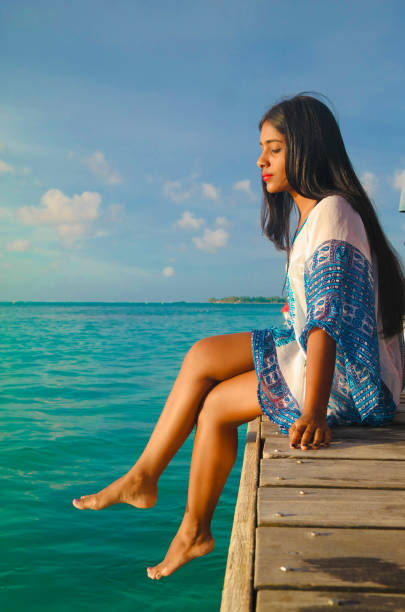istock Girl at the quay 1250489908