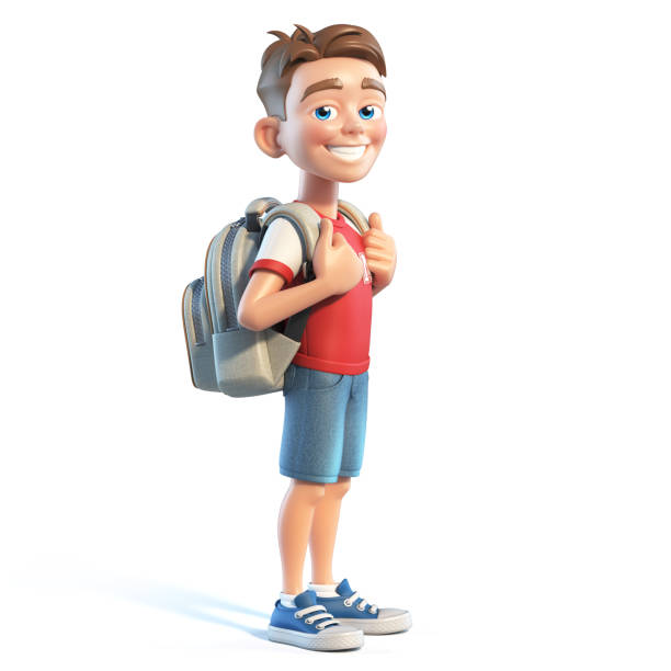A young child showing his muscles
