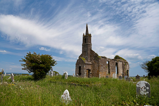 Ruins of St. Matthew's Templebreedy Church and Graveyard, Kilcolta, Crosshaven, Cork, Ireland