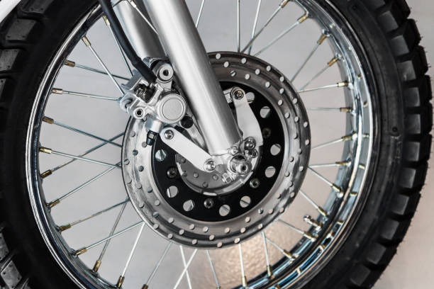 istock disc brake system on the wheel of a motorcycle 1250493107