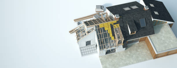 istock Technical details of house construction 1250496203
