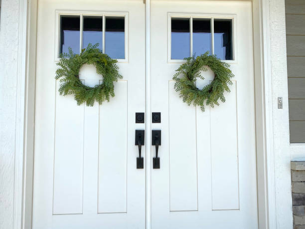 istock Double Door Wreaths 1250498252