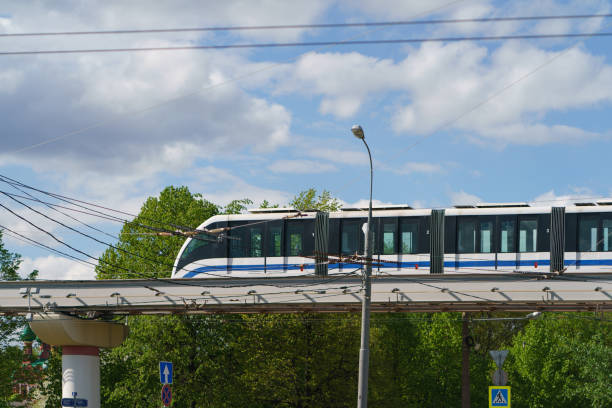 istock Moscow monorail in summer 1250501509