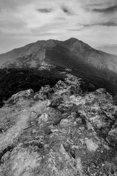 istock Mountain peak at a distance 1250502587