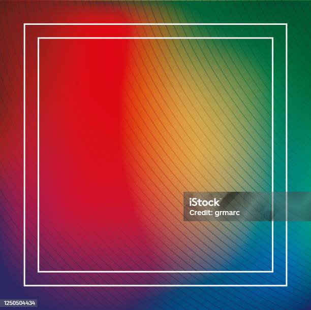 Color Gradient Frame Colorful Gradient Background With Frame Vector Design Stock ...