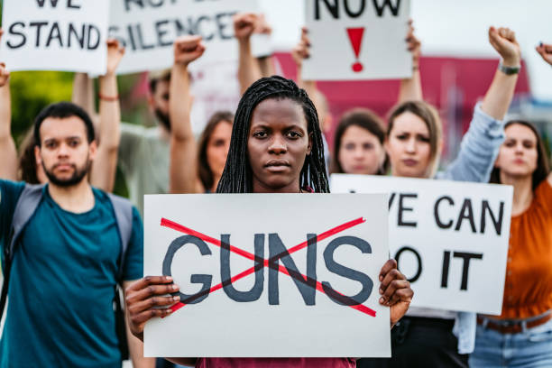 istock Gun-rights activists protest gun-control legislation 1250507352