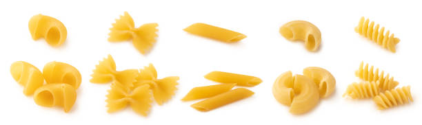 istock Different types of pasta on white background isolated 1250510449