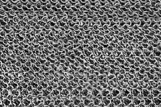 istock Metalic chain armour 1250514223