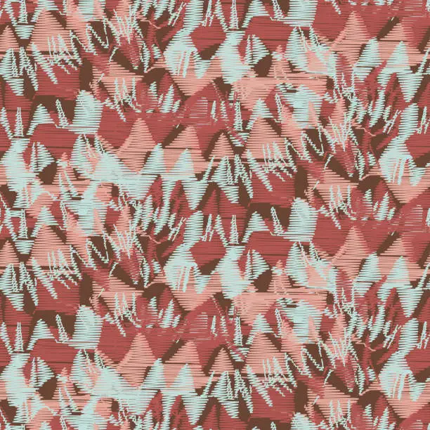 Vector illustration of abstract woven fabric seamless vector pattern