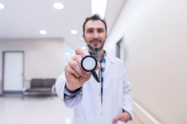 Doctor holding stethoscope