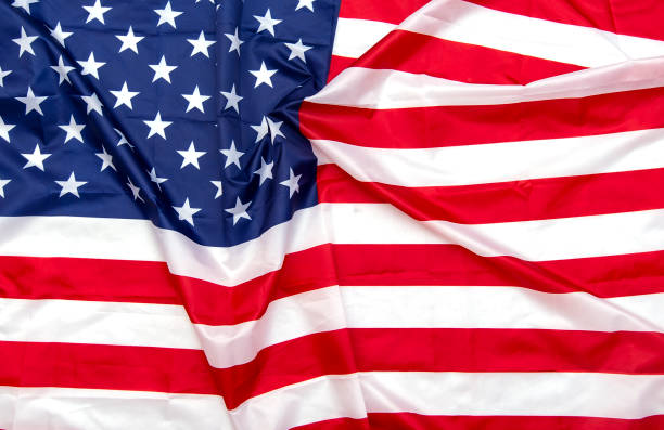 istock USA fabric flag, texture or background American flag 1250521309