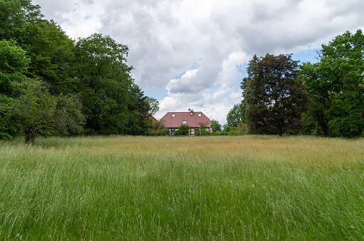 Wiesenburg, Brandenburg, Germany - June 6, 2020: Scenic view of field against sky.