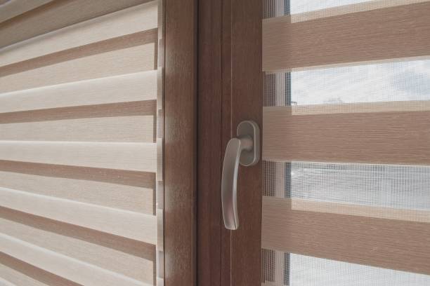 istock Window roller, duo system day and night.  Cozy home interior. 1250524445
