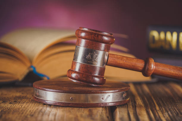 istock Judge gavel on the wooden 1250525023