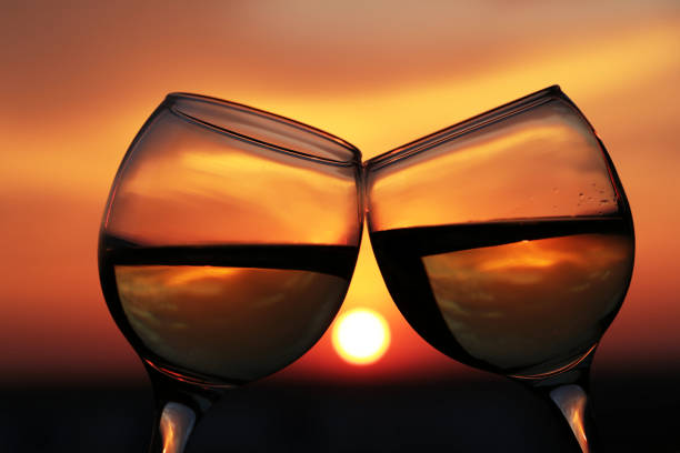 Concept of celebration, romantic evening, love date