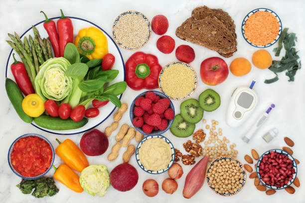 istock Low GI Food and Blood Sugar Testing Equipment 1250529656