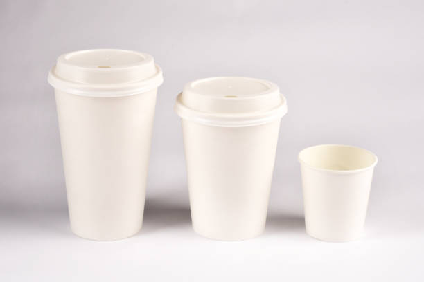 istock Three sizes paper coffee cups isolated on white background 1250542060