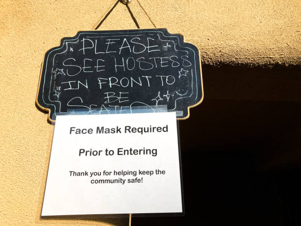 istock Pandemic Reopening Sign: FACE MASK REQUIRED 1250546969