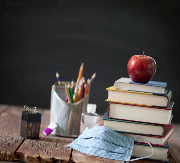istock Back to School with Face Mask 1250549180