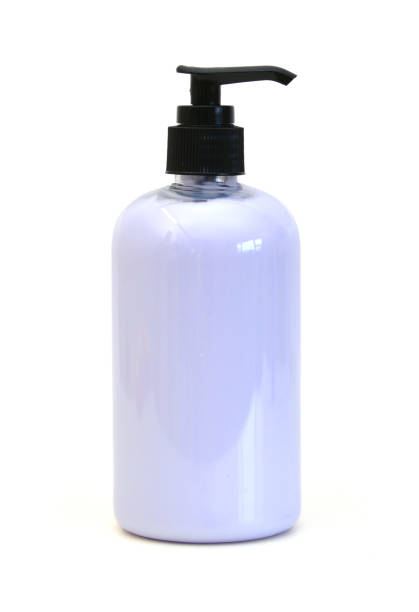 istock Bottle of moisturizer standing on white background 1250555619