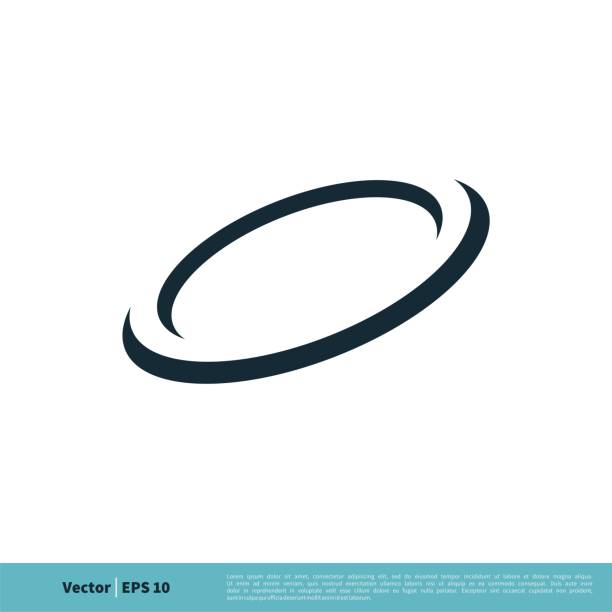 buchstabe o ring swoosh icon vektor logo vorlage illustration design. vektor eps 10. - the orbit stock-grafiken, -clipart, -cartoons und -symbole