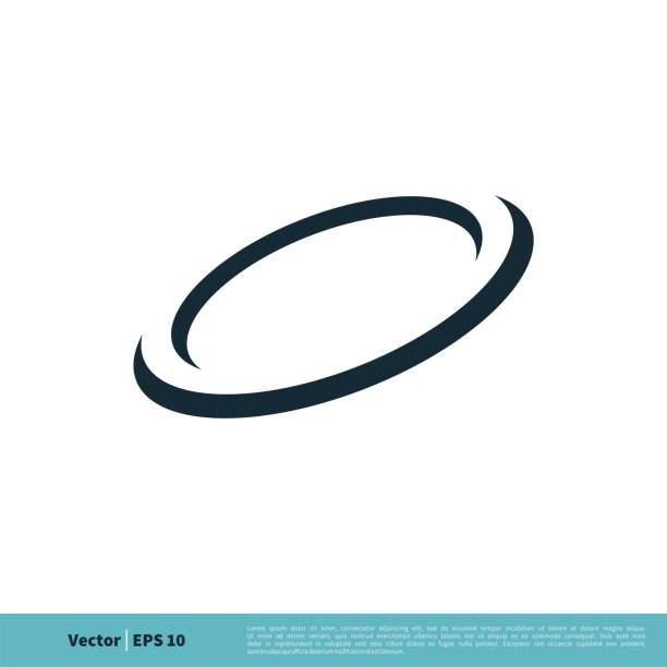 letter o ring swoosh icon vector logo template illustration design. vektor eps 10. - kering témájú stock illusztrációk