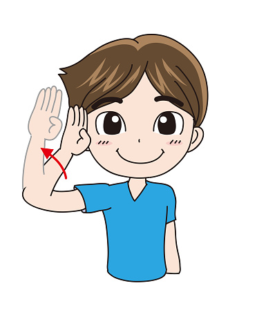 Hello Sign Language Photo International Sign Language Hello Stock Illustration - Download Image ...