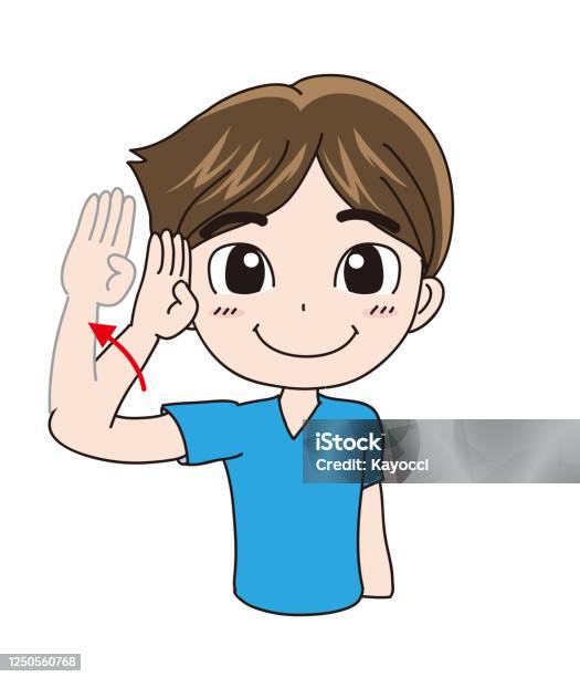 International Sign Language Hello Stock Illustration - Download Image ...