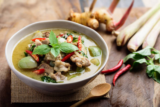 istock Thai food, Green curry with pork (Kang Keaw Wan) 1250565768